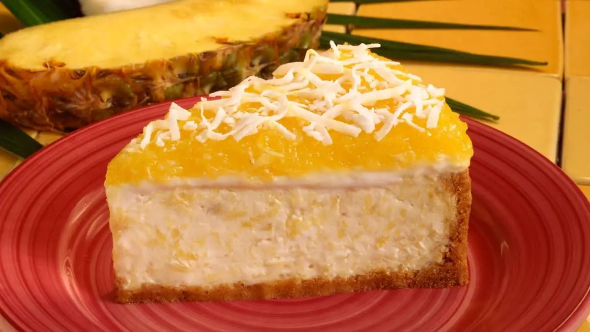 no-bake pineapple cheesecake with condensed milk
