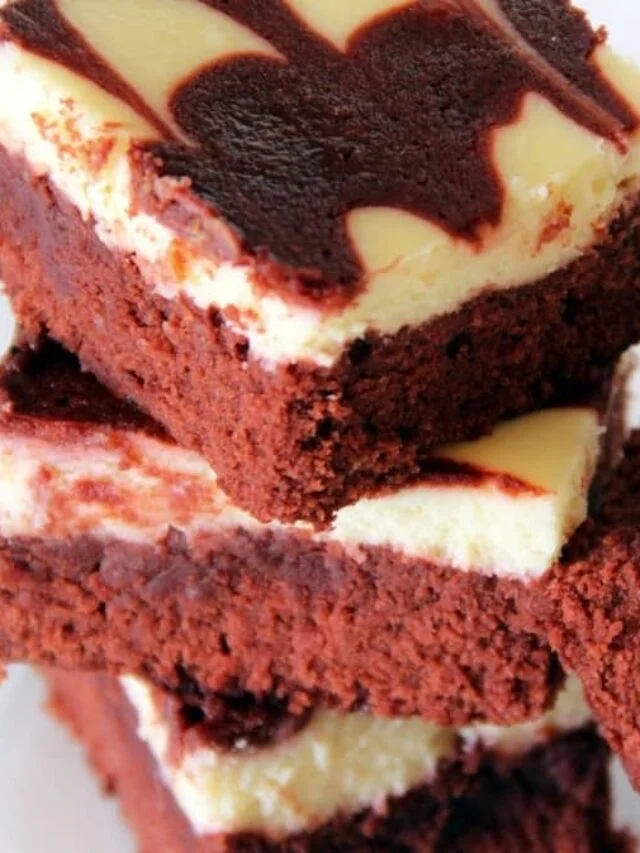 Red Velvet Cheesecake Brownies From Cake Mix