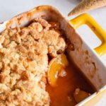 Easy Mouthwatering Peach Cobbler Cheesecake Cones Recipe