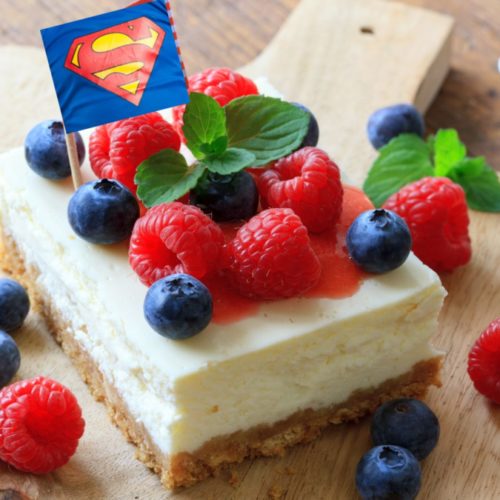 How To Make A Superman Cheesecake - Easy Guided Tutorial
